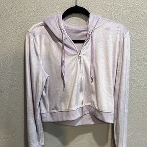 Aerie Light Purple Zip-Up Hoodie